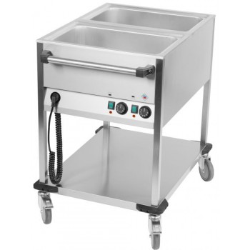 Chariot Bain-Marie 2 Cuves