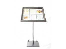 Porte menu LED 6 feuilles Format A4