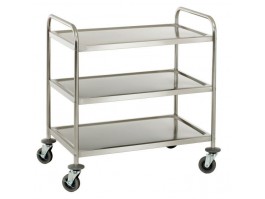 Chariot inox 3 plateaux