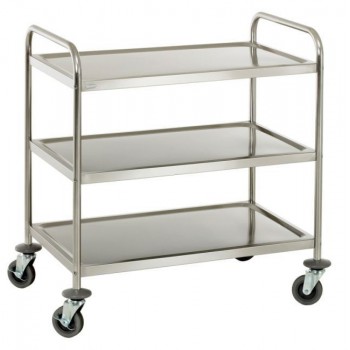 Chariot inox 3 plateaux