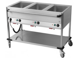 Chariot Bain-Marie 3 Cuves