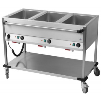 Chariot Bain-Marie 3 Cuves