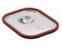 Couvercle bac à joint silicone GN 1/2 Inox