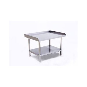 Table inox pour plaque à snacker gaz