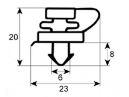 Joint de porte cellule de refroidissement W5TGO