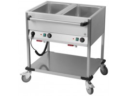 Chariot Bain-Marie 2 Cuves