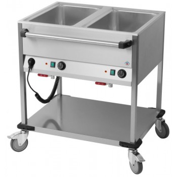 Chariot Bain-Marie 2 Cuves